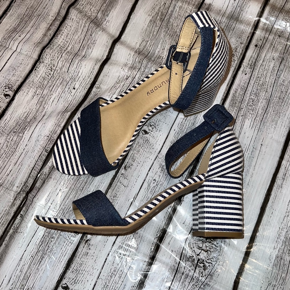 CL By Laundry Denim Heels